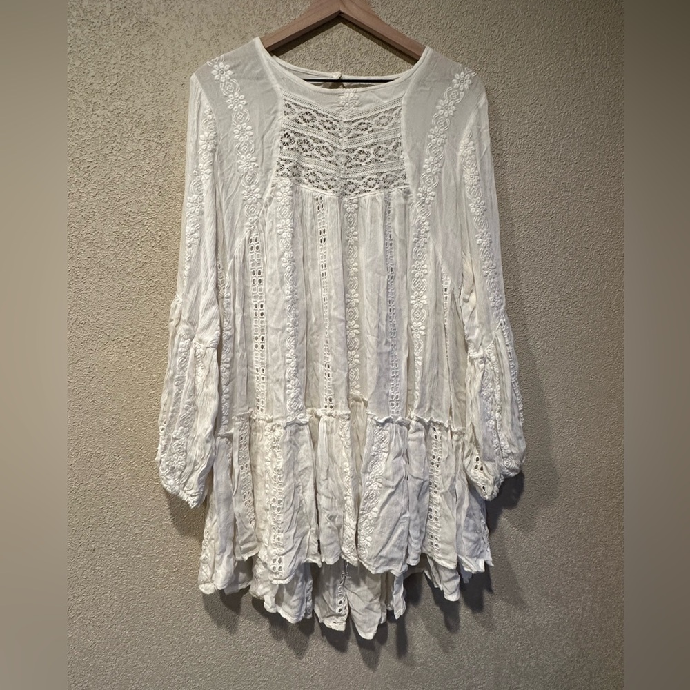NWT Free People Lace Tunic Dress